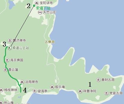 普陀山路线合理规划及住宿