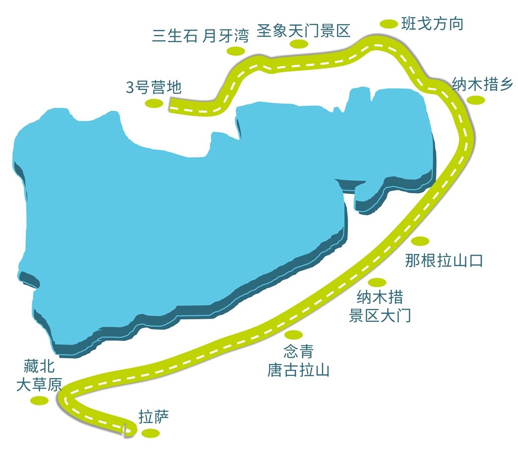 网红新玩法·纳木错圣象天门2日游 半环湖精品纯玩(夜宿纳木错湖边 观
