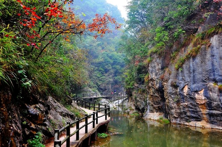 林州太行大峡谷 桃花谷 太行山路 王相岩纯玩2日游/太行大峡谷春天