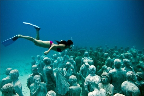 水下也有博物馆 走进墨西哥水下雕塑博物馆