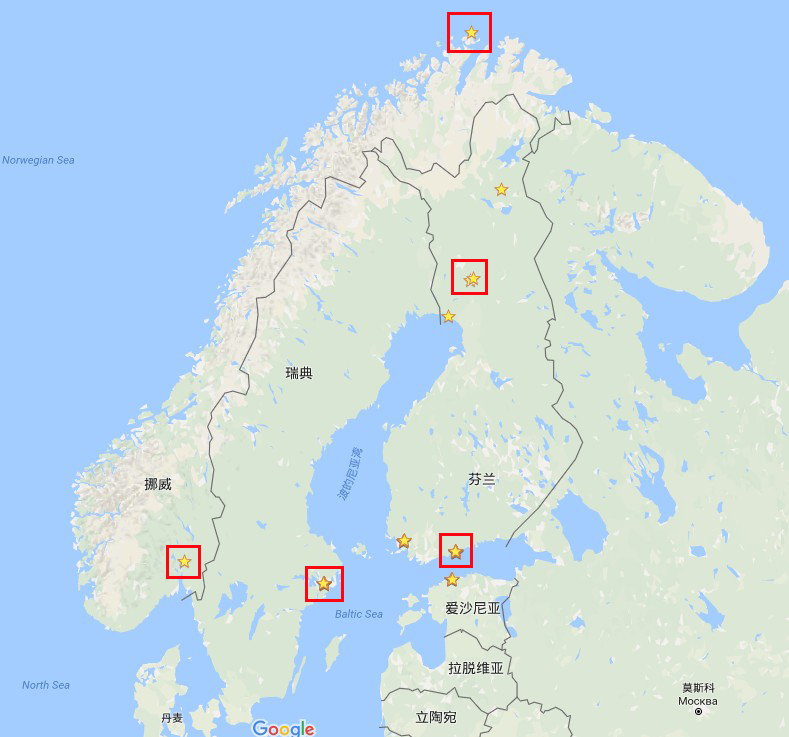 从地图上看从 罗瓦涅米 到北角是最近的,捣依 挪威 瑞典 3国10日游