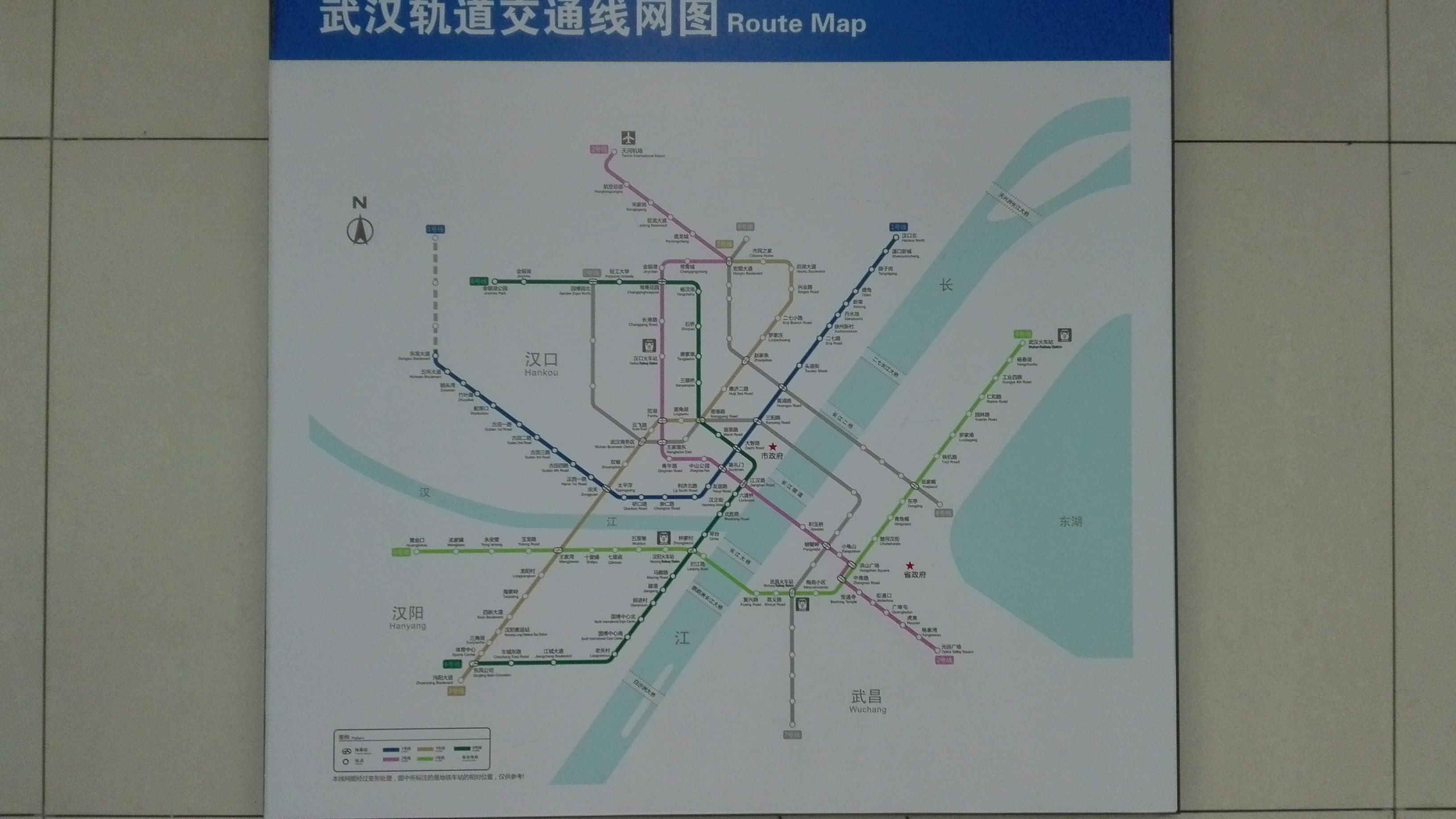 武汉城铁站路线图图片