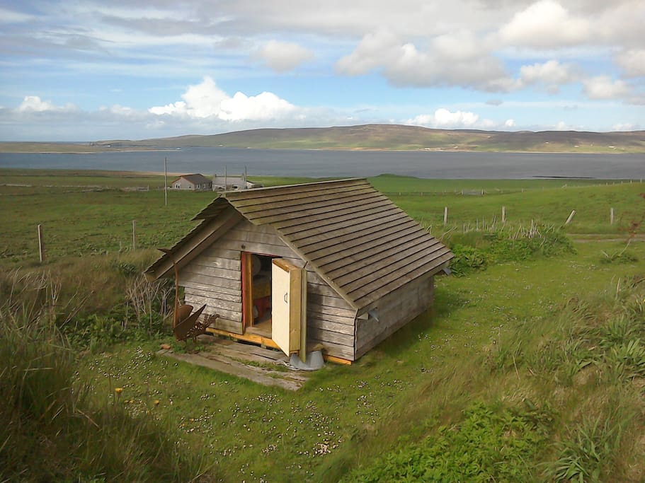 orkney camping hut sleeps two.