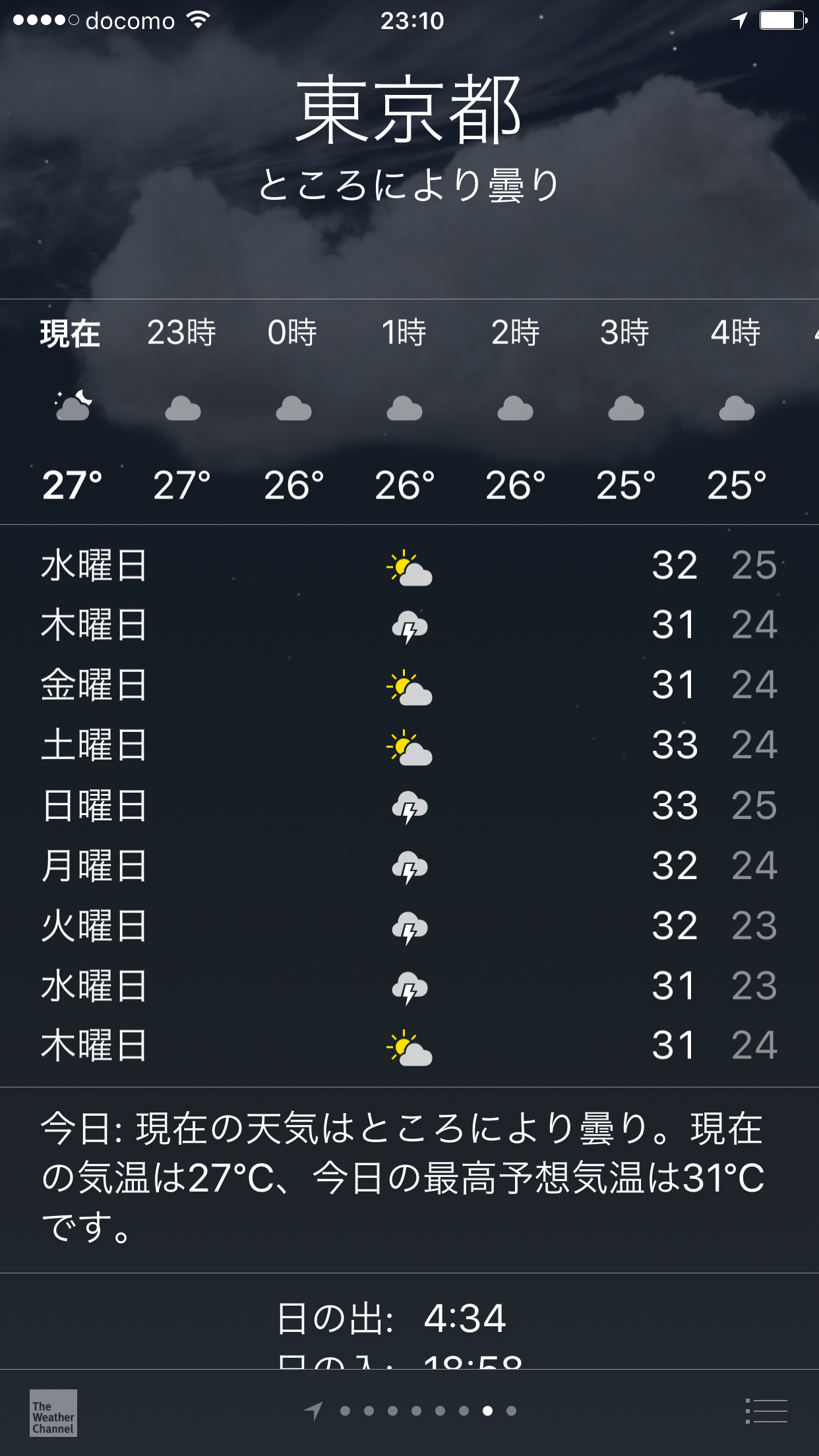 7月15号左右去东京,热不热