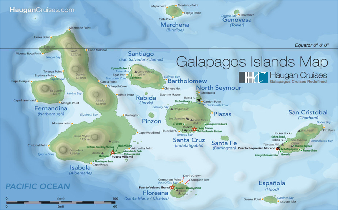 加拉帕戈斯群岛 地图图片