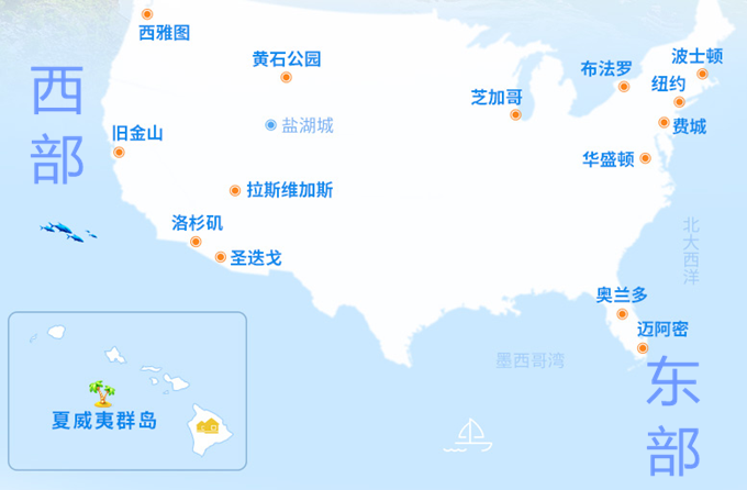 美东港口地图图片