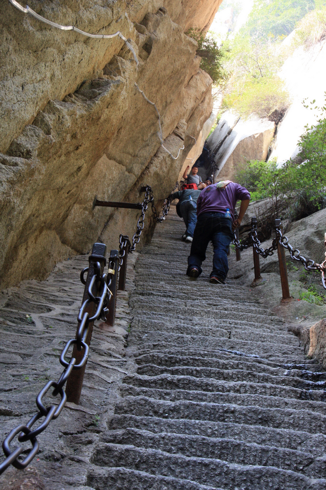 陕西游记之徒步攀登华山_华山游记_途牛
