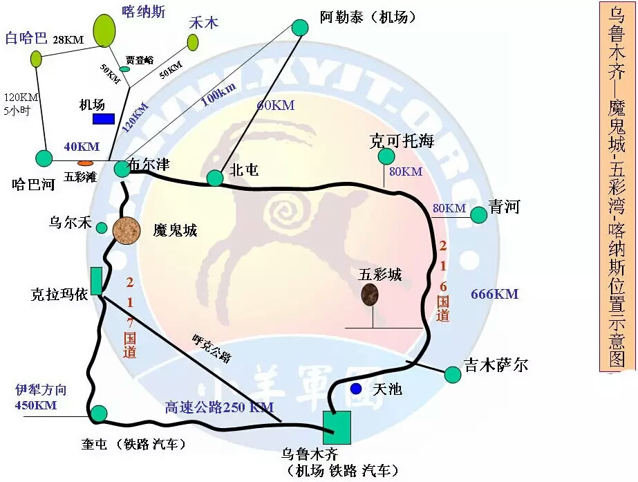 石河子一日游路线图图片