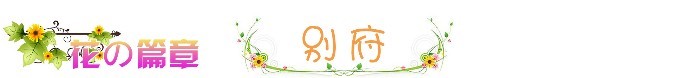 ❀ 花之篇章 - 别府 ❀ 花之篇章 - 别府