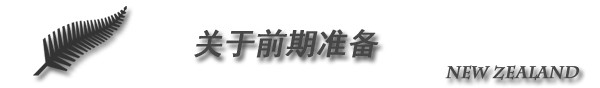 Ⅱ 关于前期准备 Ⅱ 关于前期准备